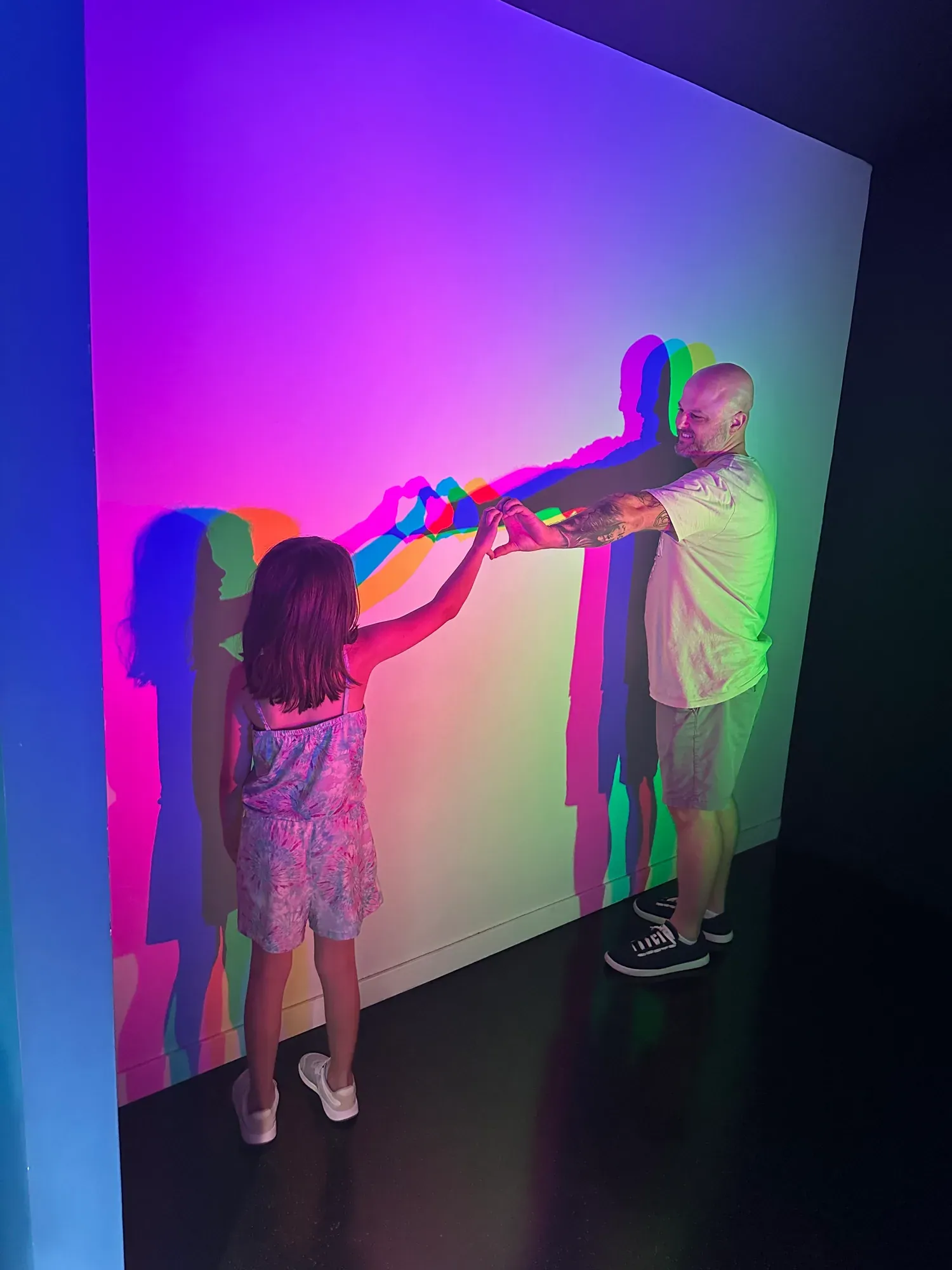 Tristan and Evelynn at the Museum of Illusions, Valencia