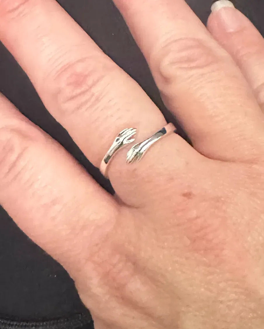 My sweetest friend Linda, got me this ring to remind me that I am loved. It's adjustable and the perfect little hug. I also waited to wear this for the first time on our trip.